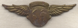 Theatre-Made WWII Douglas Middle East Technical Representative or Company Pilot Wing