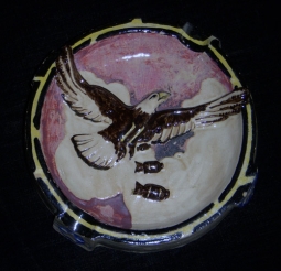 WWII Italian-Made Ashtray for USAAF 718th Bomb Squad, 449th Bomb Group, 15th Air Force