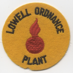 WWII Lowell, Massachusetts Ordnance Plant Shoulder Patch