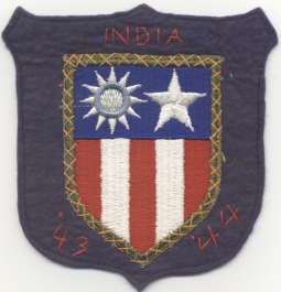 WWII Novelty US AAF CBI Theater 1943-1944 Jacket Patch