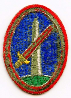 WWII Green Back Patch for US Army Military District of Washington
