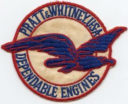 WWII Pratt & Whitney Aircraft Factory Worker Patch