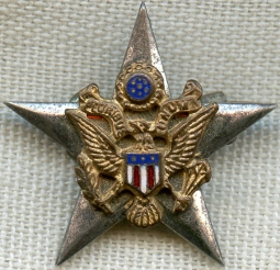 Rare WWII UK-Made US Army General Staff Corps Collar Insignia by J. R. Gaunt