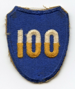 WWII United States Army 100th Division (Century Division) Shoulder Patch