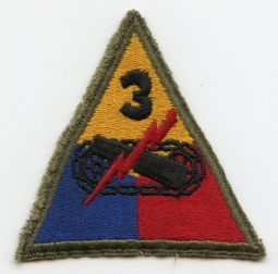 WWII US Army 3rd Armored Division (Spearhead) Shoulder Patch