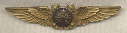 WWII US Navy Navigator Wing in Gold on Silver by Amico