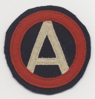 WWI Large Size US 3rd Army Shoulder Patch