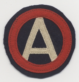 WWI Large Size US 3rd Army Shoulder Patch