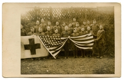 Nice WWI Real Photo Postcard (RPPC) of a United States Army Medical Company