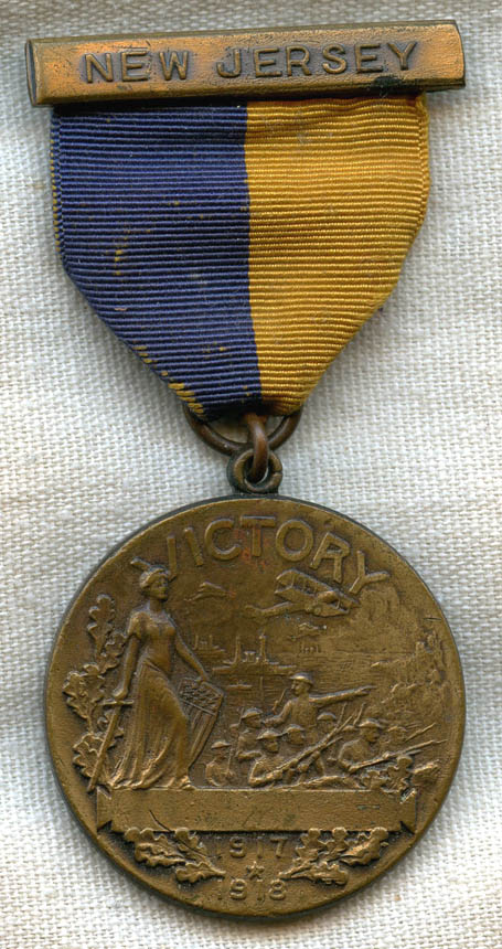 World War I State of New Jersey Service Medal NO LONGER AVAILABLE