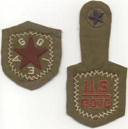 World War I Texas Agricultural Institute ROTC Patches