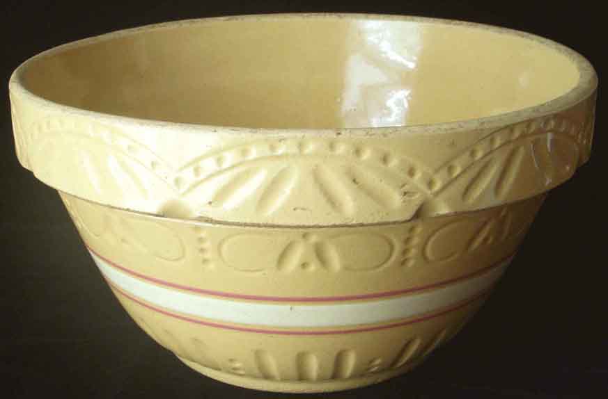 Vintage Robinson Ransbottom Stoneware 8 Quart Mixing Bowl