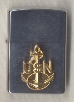1998 US Navy Chief Petty Officer Zippo Lighter